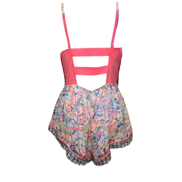 Victoria’s Secret Neon Paisley Romper - Medium NWT - Picture 10 of 11